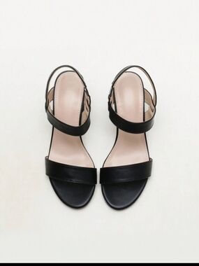 Black Women's Block Heel Sandals